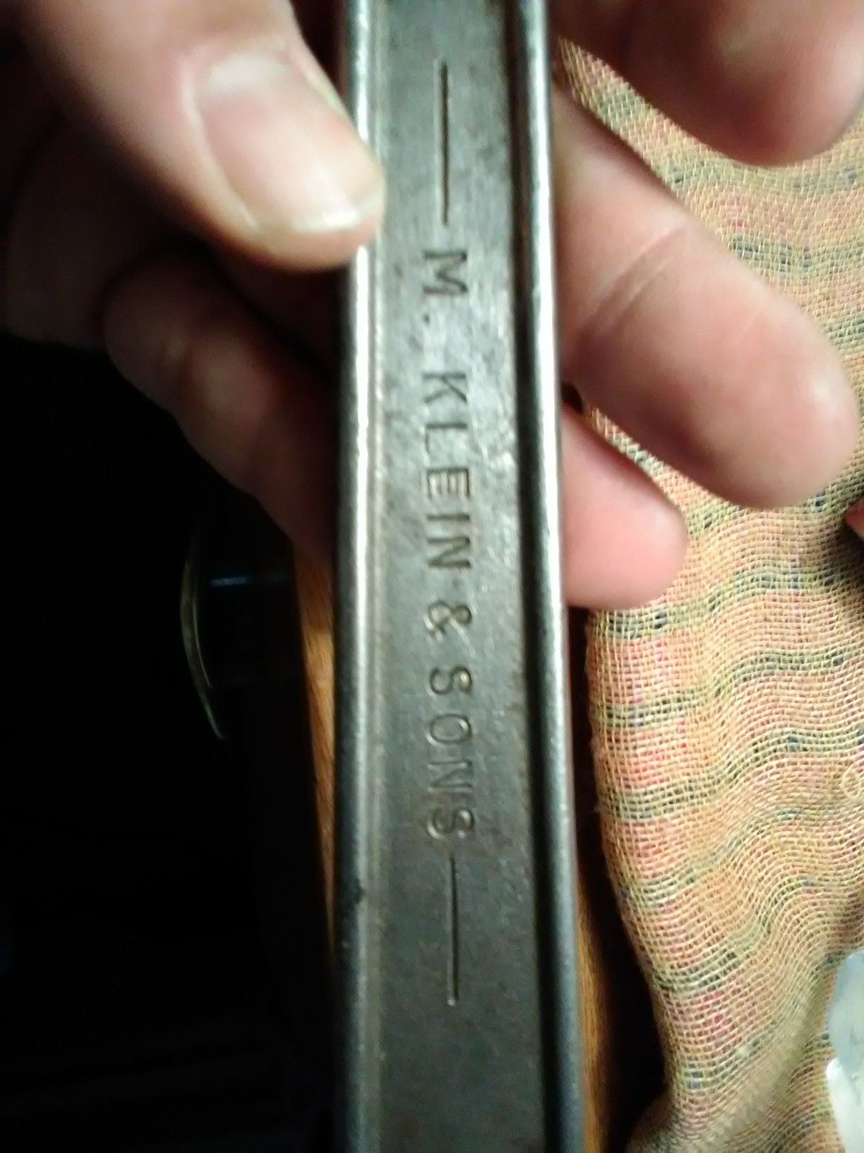 Vintage Klein & sons adjustable wrench
