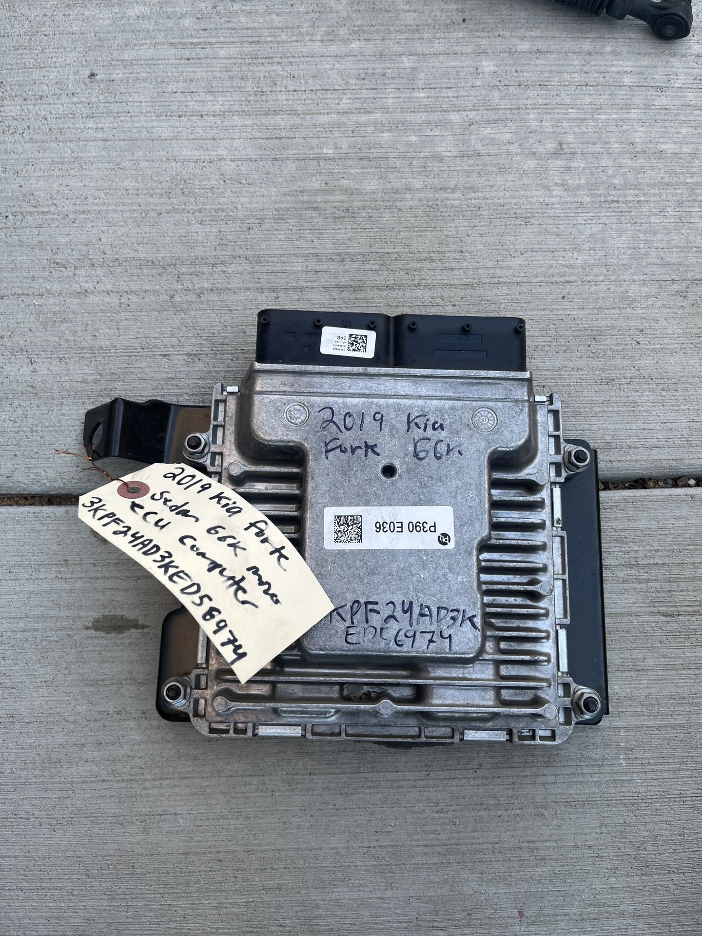 2019 To 2021 Kia Forte 2.0L Engine Module ECU