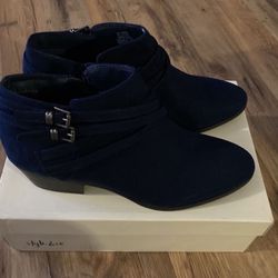 New! Style & Co Willow Boots , Blue Size 9.