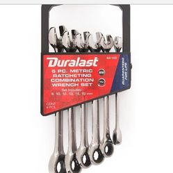 Duralast 6 Metric Ratcheting Combination Wrench Set
