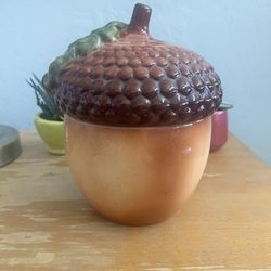 Vintage Teleflora Acorn Canister 