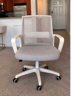 White Ergonomic Mesh Office Desk Gaming Chair