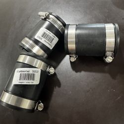 1-1/2 in. x 1-1/2 in. DWV Flexible PVC Coupling    Fe3)