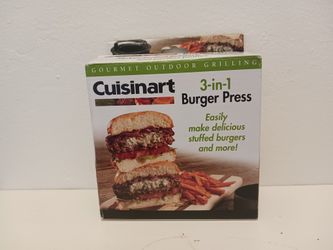 Unopened Cuisinart 3-in-1 Burger Press