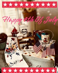 Americana Decor Is Hot! Many Items To Choose From.