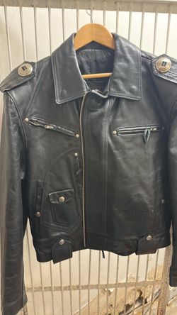 Harley Davidson leather coat 1990s