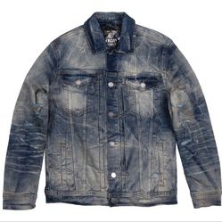 Mens Size Large Denim Jacket New Without Tags 