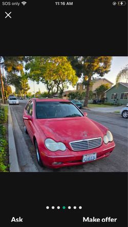 2002 Mercedes-Benz C-Class Sedan Red