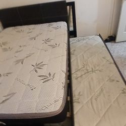 Full Bed With Twin Pull Out Mattress Included