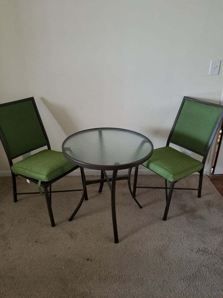 Patio table and chair set