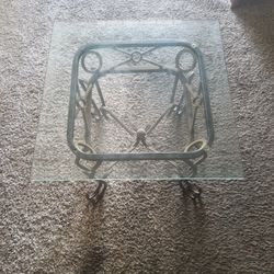 Glass End Table