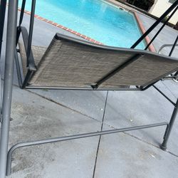 Outdoor Swing with Umbrella 
