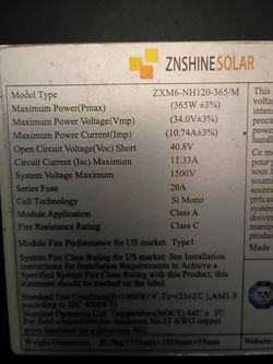 Solar panels