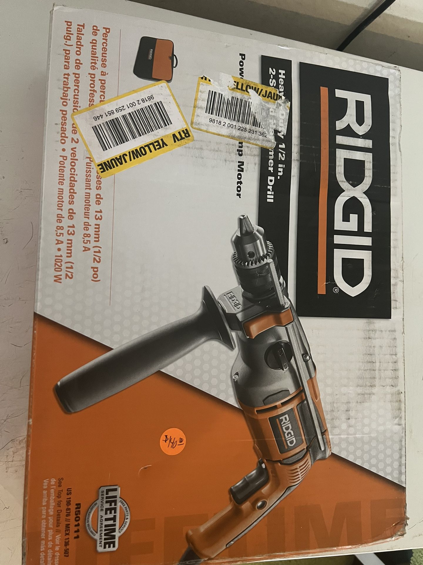 Ridgid 2 Inch Speed Hammer Drill 