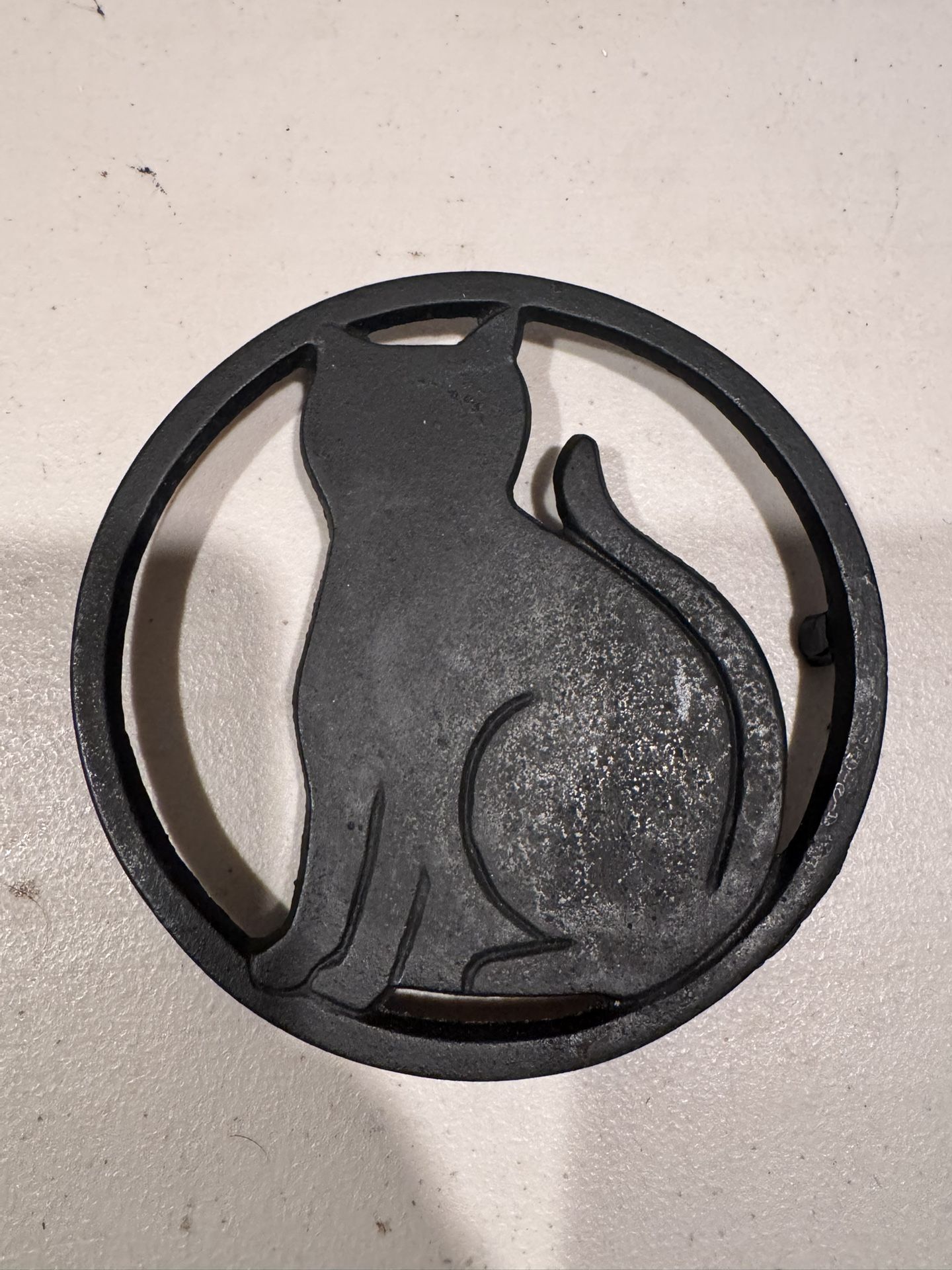 Cast Iron Cat Trivet