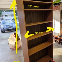 Bookcase, Adjustable Shelves