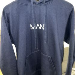 NEW Navy Blue Man Hoodie Small