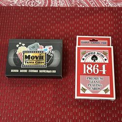 Movie Trivia Cards And Giant Playing Cards