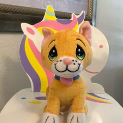 Precious Moments Cat  Orange Tabby Plush 7 1/2”