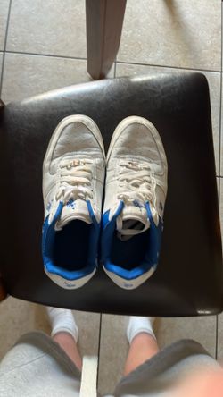 White and Blue Shoes
