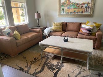 Couch, loveseat, coffee table