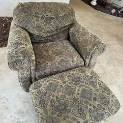 Used Chair And Ottoman
