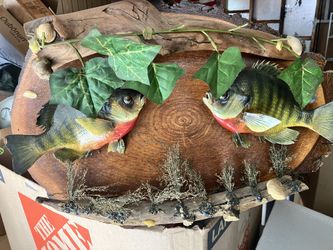 Wood Plaque with Fish