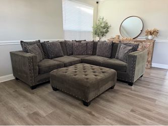 Cindy Crawford 3pc sectional sofa set