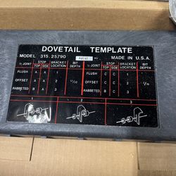 Sears Brand Dovetail Joiner Template - New In Box 