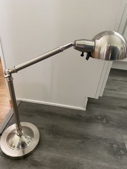 Silver Articulating Desk Lamp