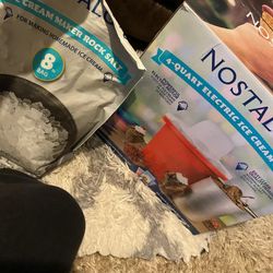 Ice Cream Maker And Salt