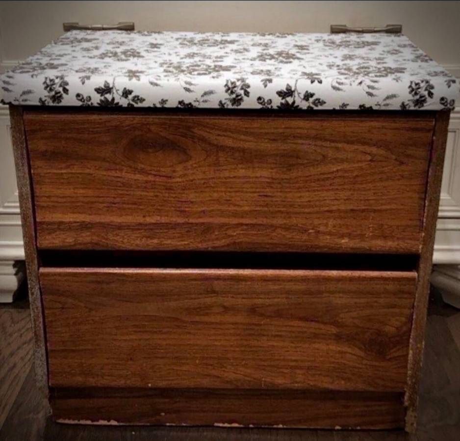 Vintage Nightstand Dresser Drawers