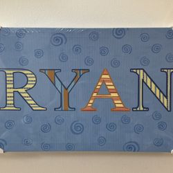 “Ryan” On 10 X 20 X 2 Canvas Wall Decor 