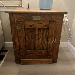 White Clad Ice Box - Side Table 