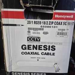 Genesis Series Coaxial 18/2 Cable CM , CL3  , ETL