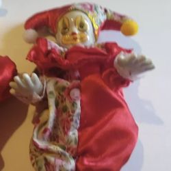 clown doll porcelain collectible antique vintage 