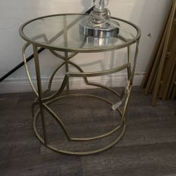 Gold Small Round Table