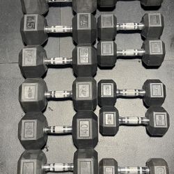 RUBBER COATED DUMBELLS 