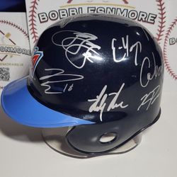 Angels Autographs Sports Memoribilia Mini Helmet Navy Blue 