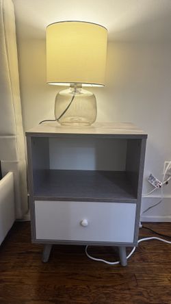 Two Night Stands (white & grey)