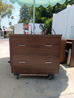 Vintage wooden 2 drawers Filing Cabinet $115 obo!