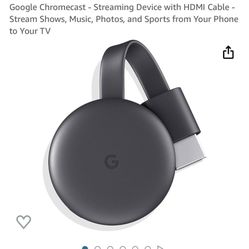 Google Chromecast Streaming Device 