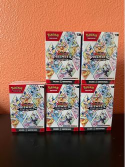 Pokémon TCG prismatic Evolutions Booster Bundles x 5