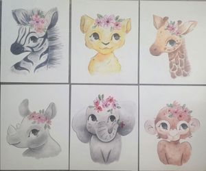 Baby Zoo animal 6- 8×10 poster