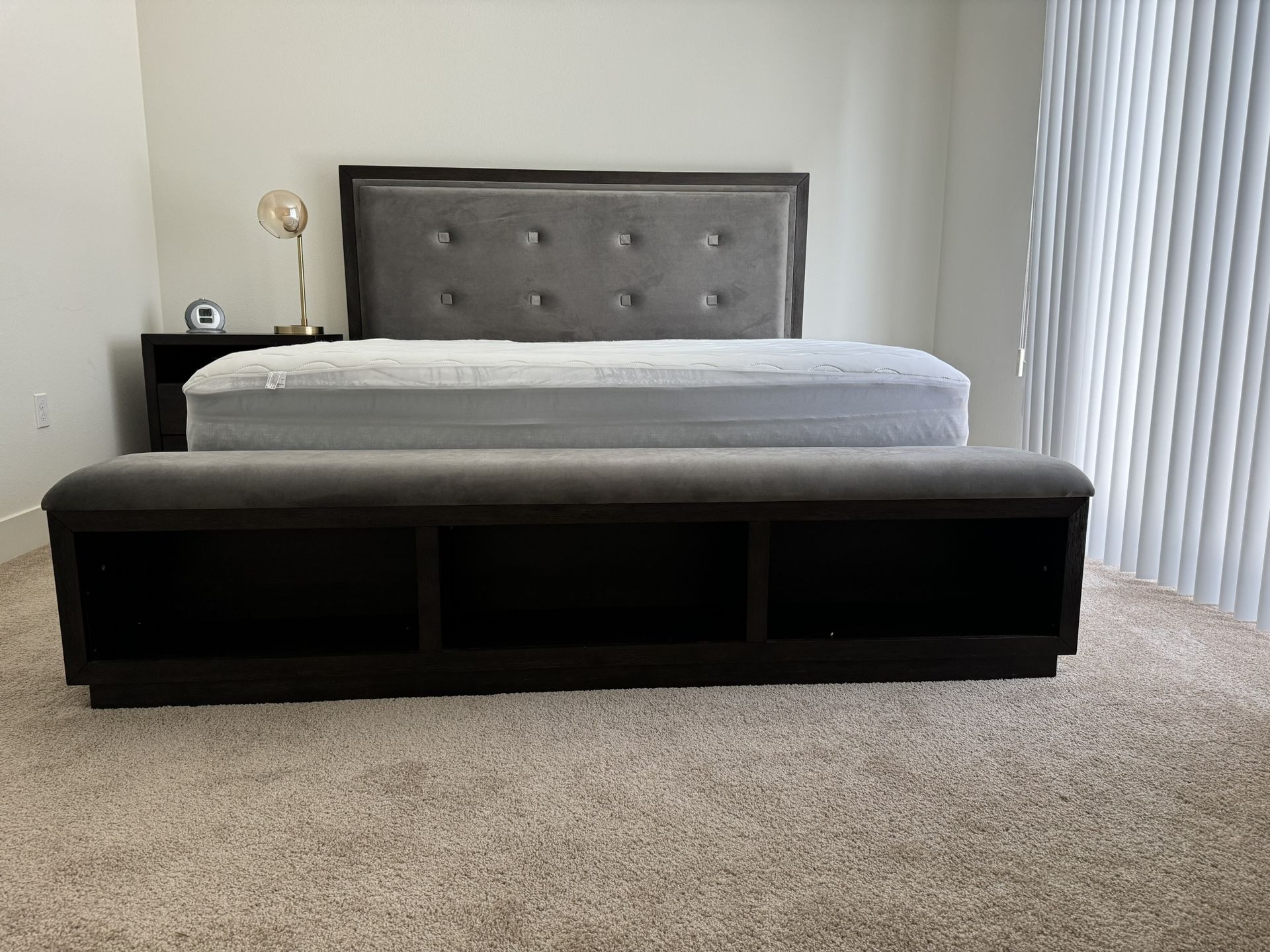 King Size Mattress With Bed frame