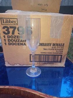 Libbey 3796 Embassy Tall Flute Glass 12ct.