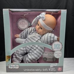 Goldberger Baby's first 19-inch striped soft-bodied doll🥰💝 