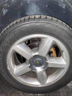 All Four Stock Chevrolet LTZ Rims And Tires