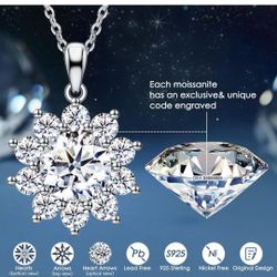 Moissanite Pendant Necklace 