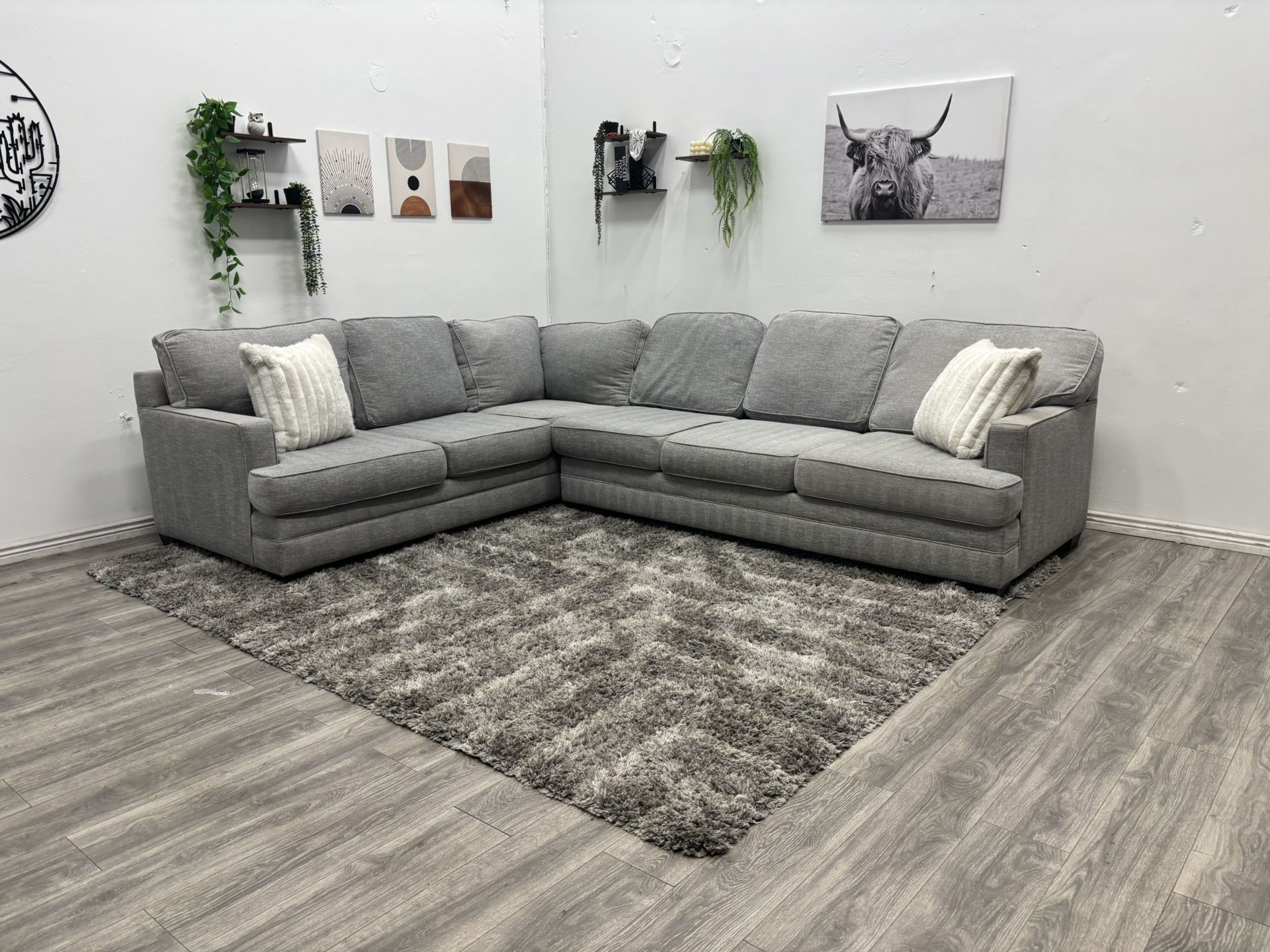 Gray Sectional Couch - Free Delivery